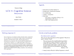 LCS 11: Cognitive Science - Behaviorism