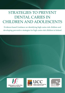 strategies to prevent dental caries in children and adolescents