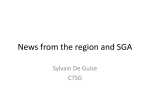 News from the region and SGA