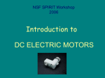 Introduction to DC Electric Motors