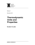 Thermodynamic Units and Properties