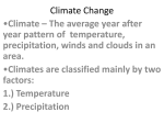 Climate Change Notes