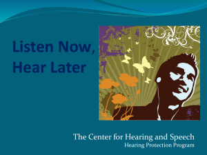 What is Sound? - The Center for Hearing and Speech