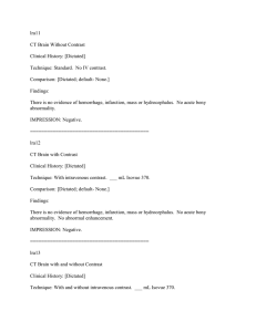 lra11 CT Brain Without Contrast Clinical History: [Dictated