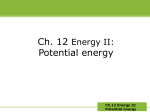 Ch12 Potential energy