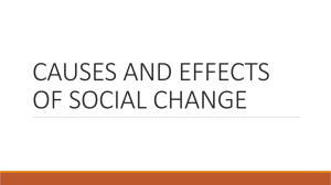 causes and effects of social change