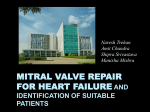 Mitral valve repair for heart failure