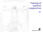Topological quantum computation