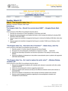 Learning Objectives - Society of Cardiovascular Anesthesiologists