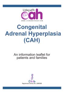 Congenital Adrenal Hyperplasia (CAH)