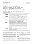 Changes in left ventricular filling and left atrial function six