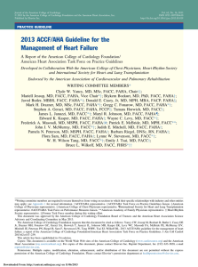 2013 ACCF/AHA Guideline for the Management of Heart Failure: A