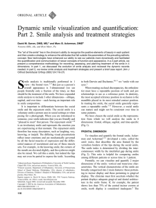 Dynamic smile visualization and quantification: Part 2