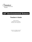 AP Environmental Science Teacher`s Guide - AP Central