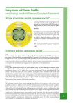 Ecosystems and Human Health - Millennium Ecosystem Assessment