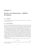 Chapter 4 Energy and Momentum - Ballistic Pendulum