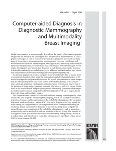 Computer-aided Diagnosis in Diagnostic