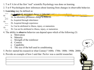 Classical Conditioning