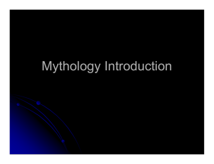 Mythology Introduction - Merrillville Community School