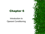 Chapter 6, Operant Conditioning