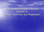 Physical Science EOCT Review Domain IV Waves, Electricity and