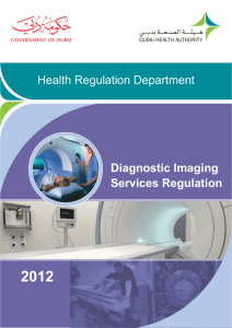 Diagnostic Imaging Services Regulation Health Regulation