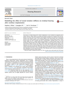 Modelling the effect of round window stiffness on