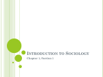 Introduction to Sociology Chapter 1, Section 1