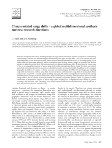 Climate-related range shifts – a global multidimensional synthesis