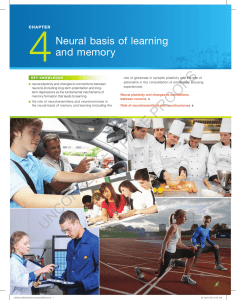 Neural basis of learning and memory