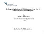 On Magnetohydrodynamic (MHD)