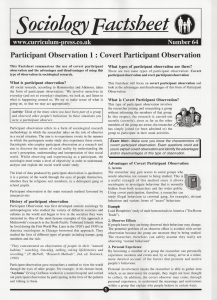 Covert Participant Observation