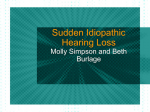Sudden Idiopathic Hearing Loss