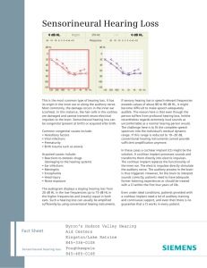 Sensorineural Hearing Loss - Byron`s Hudson Valley Hearing Aid