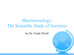 The Scientific Study of Societies