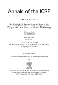 ICRP PUBLICATION 121: Radiological Protection in Paediatric