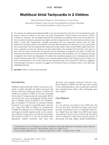 Multifocal Atrial Tachycardia in 2 Children