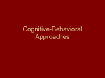 Cognitive-Behavioral Approaches