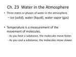 Ch. 23 Water in the Atmosphere