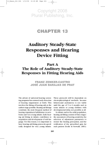 CHAPTER 13 Auditory Steady-State Responses and Hearing