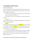 17. Examples of the First Law