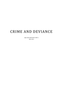 Sub-cultural theory links crime and deviance among some