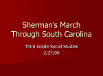 Sherman`s March Through South Carolina