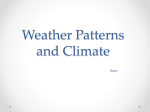 Weather Patterns and Climate