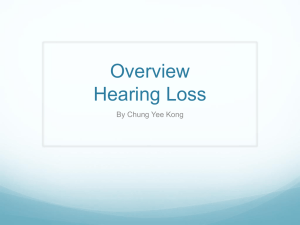 Hearing Loss - Barnsley VTS
