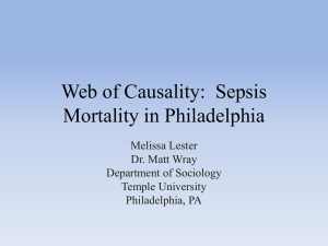Sepsis Mortality in Philadelphia