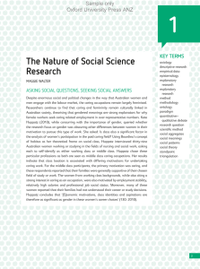 The Nature of Social Science Research