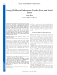 Young children`s preferences: Gender, race, and