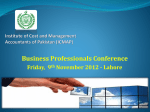 Business Professionals Conference Friday, 9 th November