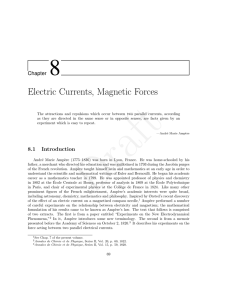 Electric Currents, Magnetic Forces